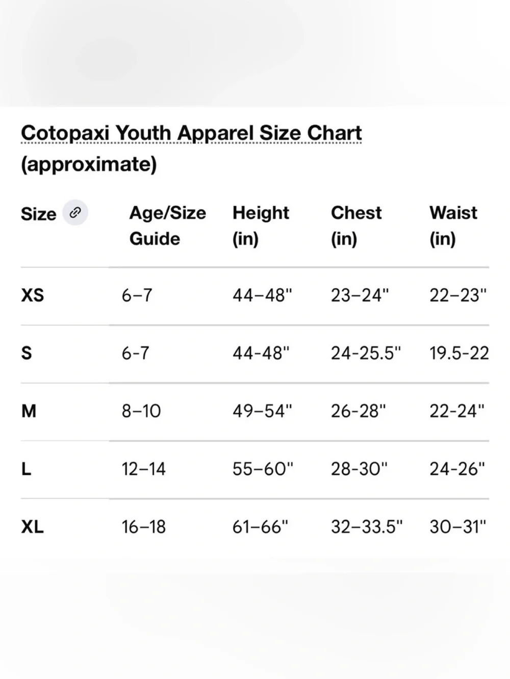 NWT Cotopaxi Gear for Good Kids' Organic T-Shirt sz M